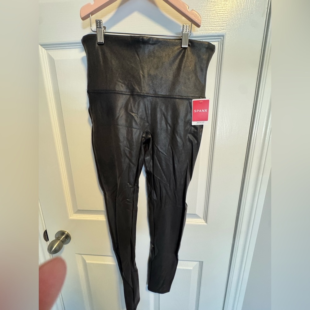 Spanx faux leather leggings